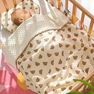 Couverture bébé | Ultra - douce en coton bio - Doux comme bébé