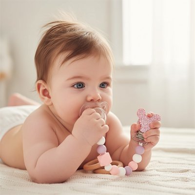 Attache tétine | Hygiénique - Doux comme bébé