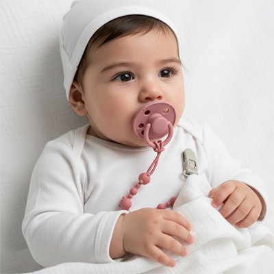Attache tétine | Sécurité Élégante - Doux comme bébé