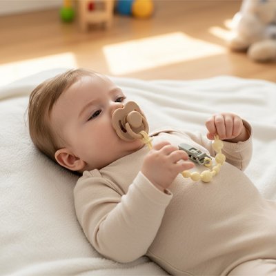 Attache tétine | Sécurité Élégante - Doux comme bébé