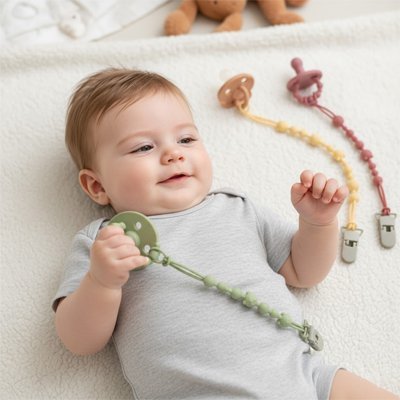 Attache tétine | Sécurité Élégante - Doux comme bébé