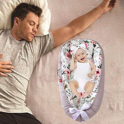 Berceau Bébé - NidPortableBébé™ - Fleurs - Doux comme bébé