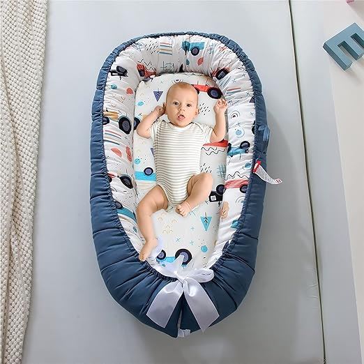 Berceau Bébé - NidPortableBébé™ - Voiture Bleue - Doux comme bébé