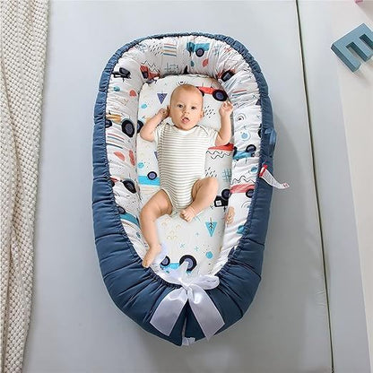 Berceau Bébé - NidPortableBébé™ - Voiture Bleue - Doux comme bébé