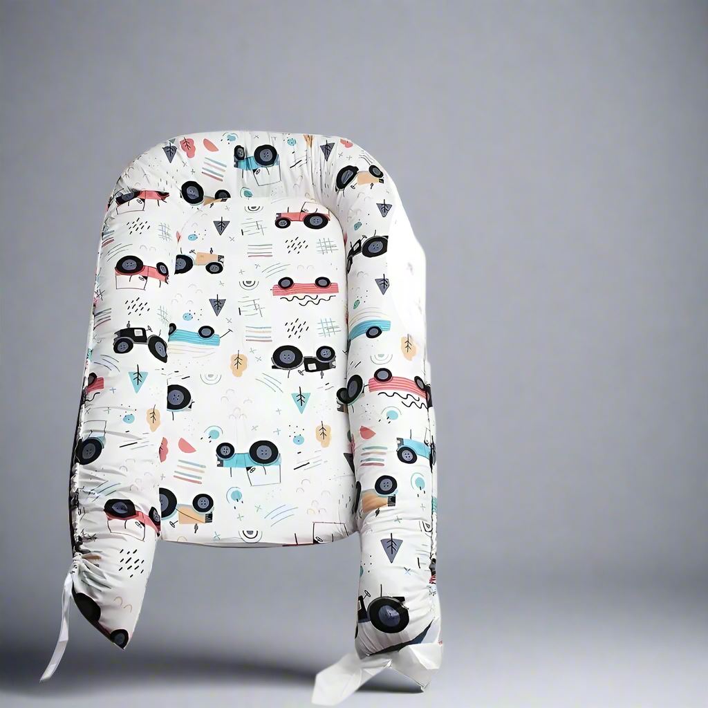 Berceau Bébé - NidPortableBébé™ - Voiture Bleue - Doux comme bébé