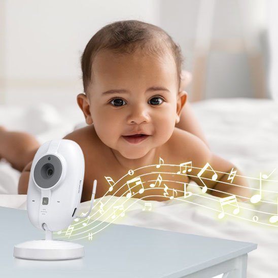Caméra bébé | Vision HD Nocturne - Doux comme bébé