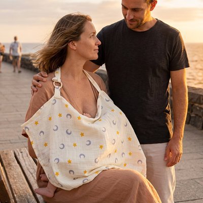 Cape d'allaitement | Discrétion Confort - Doux comme bébé