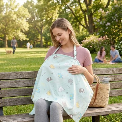 Cape d'allaitement | Intimité Élégante - Doux comme bébé