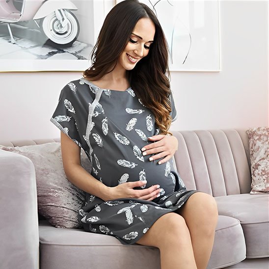Chemise de nuit allaitement | Confort et Discrétion - Doux comme bébé