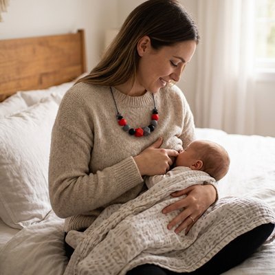 Collier d allaitement | Sensoriel Apaisant - Doux comme bébé