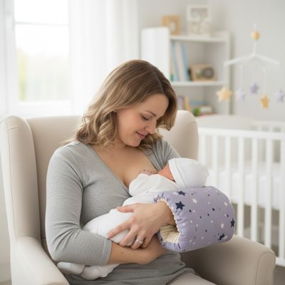 Coussin d'allaitement | Ergonomique - Doux comme bébé