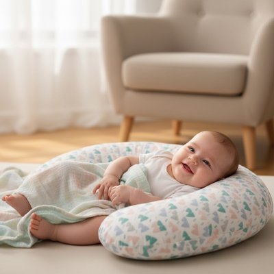 Coussin d'allaitement | Ergonomique - Doux comme bébé