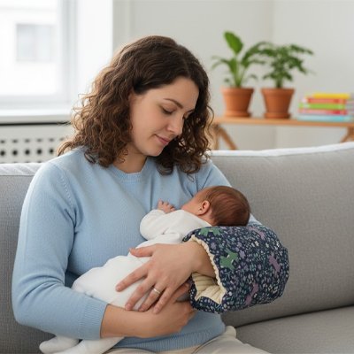 Coussin d'allaitement | Ergonomique - Doux comme bébé