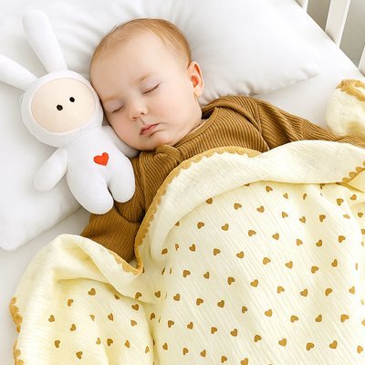 Couverture bébé | Ultra - douce en coton bio - Doux comme bébé