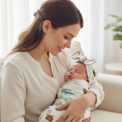 Couverture d'emmaillotage | Douceur Paisible - Doux comme bébé