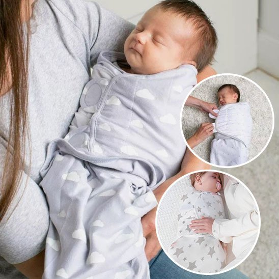 Couverture emmaillotage | 100% Coton Bio - Doux comme bébé