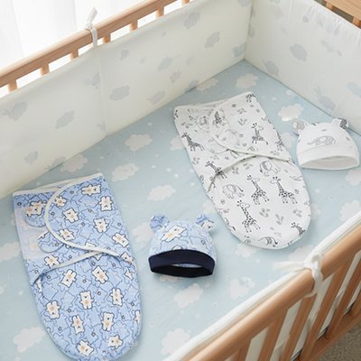 Couverture emmaillotage | Coton Bio Apaisant - Doux comme bébé