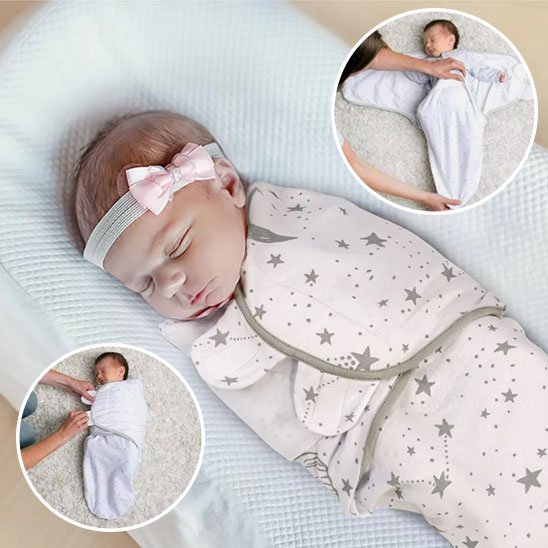 Couverture emmaillotage | SleepWell - Doux comme bébé