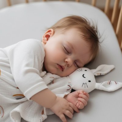 Doudou lapin | Coton bio apaisant - Doux comme bébé