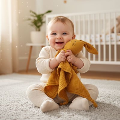 Doudou lapin fait main | Doux Rêves - Doux comme bébé