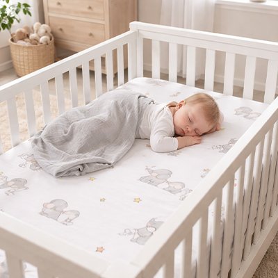 Drap housse lit bébé | Coton Doux - Doux comme bébé