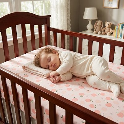 Drap housse lit bebe | Douceur Sereine - Doux comme bébé