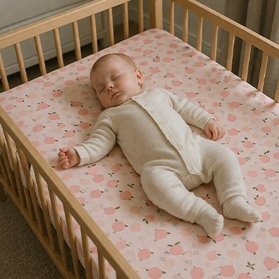 Drap housse lit bebe | Douceur Sereine - Doux comme bébé