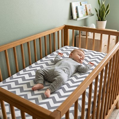 Drap housse lit bebe | Douceur Sereine - Doux comme bébé