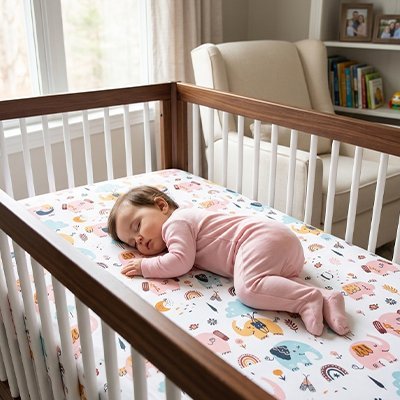 Drap housse lit bebe | Tout Doux - Doux comme bébé