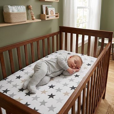 Drap housse lit bebe | Tout Doux - Doux comme bébé
