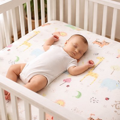 Drap housse lit bebe | Tout Doux - Doux comme bébé