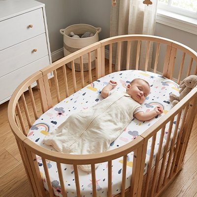 Drap housse lit bebe | Tout Doux - Doux comme bébé