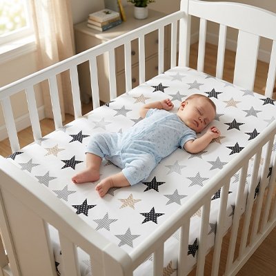 Drap housse lit bebe | Tout Doux - Doux comme bébé