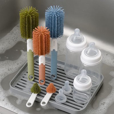 Goupillon biberon | Ultra - Efficace - Doux comme bébé