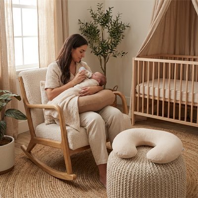 Housse coussin allaitement | Confort Lavable - Doux comme bébé