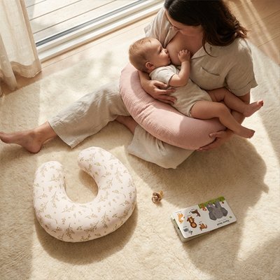 Housse coussin allaitement | Confort Lavable - Doux comme bébé