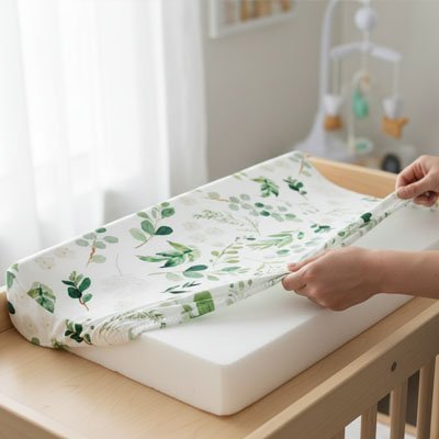 Housse matelas à langer | Cocooning - Doux comme bébé