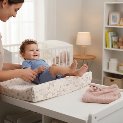 Housse matelas à langer | DouceBambou - Doux comme bébé