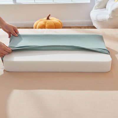 Housse pour matelas à langer | Ultra - douce & lavable - Doux comme bébé