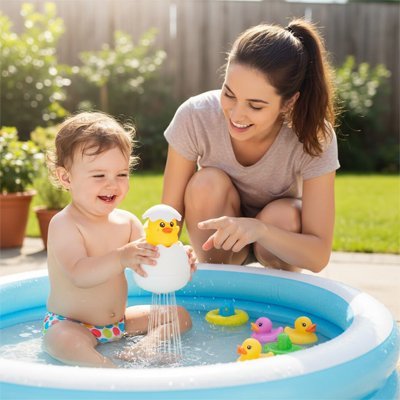 Jouet bebe bain | Ludique et Sécurisé - Doux comme bébé