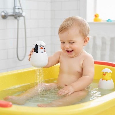 Jouet bebe bain | Ludique et Sécurisé - Doux comme bébé