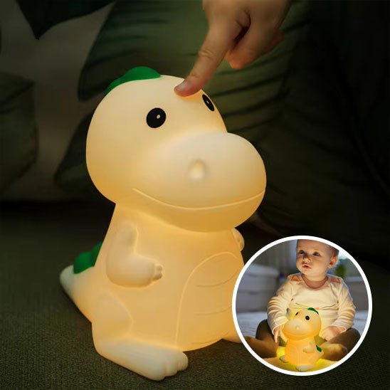 Lampe dinosaure en silicone - Doux comme bébé