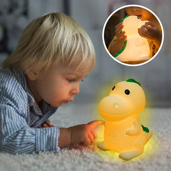 Lampe dinosaure en silicone - Doux comme bébé