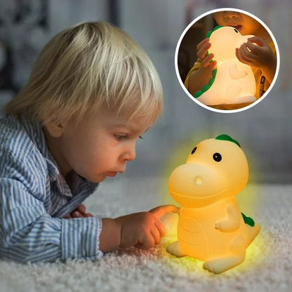 Lampe dinosaure en silicone - Doux comme bébé