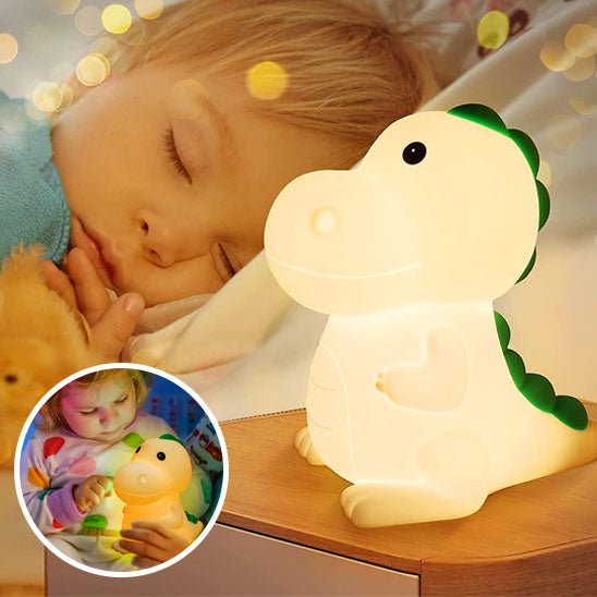 Lampe dinosaure en silicone - Doux comme bébé