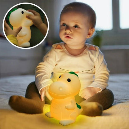 Lampe dinosaure en silicone - Doux comme bébé