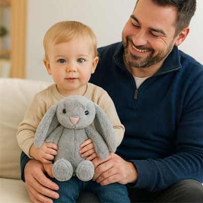 Lapin en peluche | DoudouRêve - Doux comme bébé