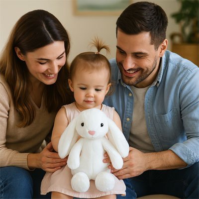 Lapin en peluche | DoudouRêve - Doux comme bébé