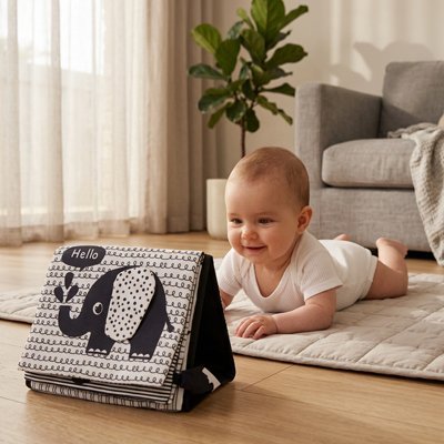 Livre bebe en tissus | Éveil Sensoriel - Doux comme bébé