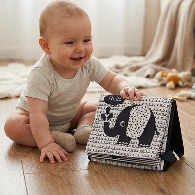Livre bebe en tissus | Éveil Sensoriel - Doux comme bébé